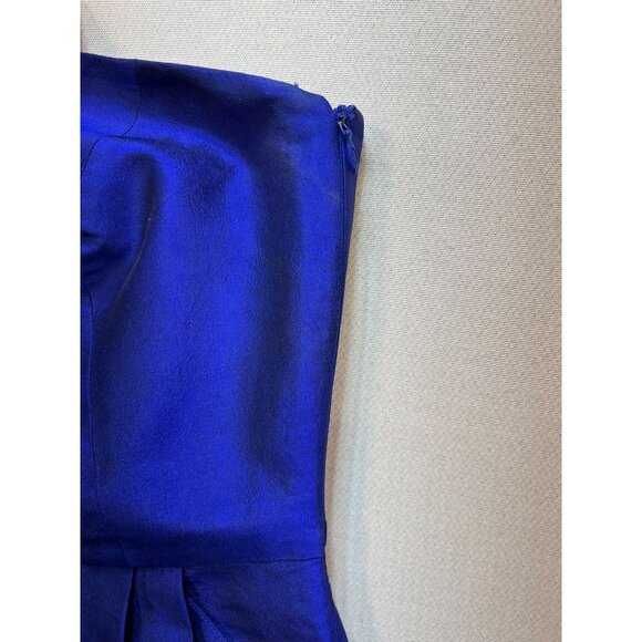 By Smith Women's Silk Strapless Mini Dress Lightweight Size 2 Multicolor Stripe - Picture 9 of 11